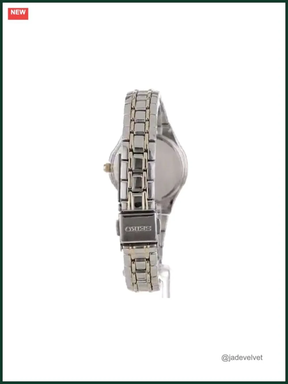 Solar Women's Watch, 18 Diamond Accents, Two-Tone Gold Stainless Steel, Water